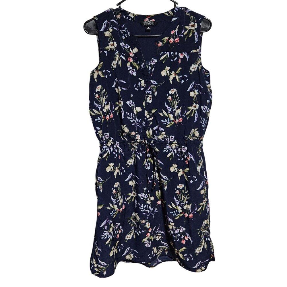 Original by Nicole Miller Floral Sleeveless Dress Size Small Midi V-Neck Tank